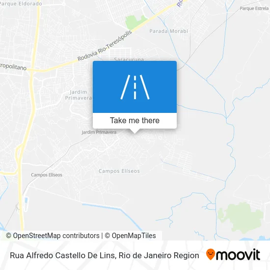 Rua Alfredo Castello De Lins map