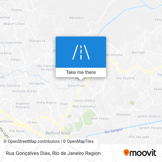 Rua Gonçalves Dias map