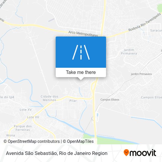 Avenida São Sebastião map