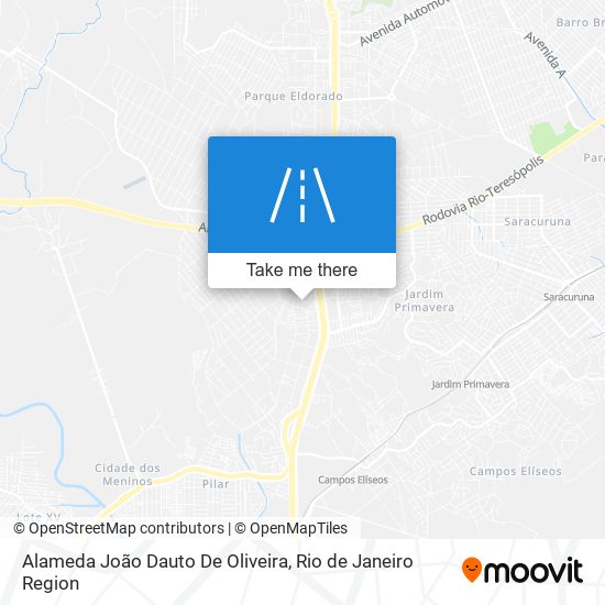 Mapa Alameda João Dauto De Oliveira