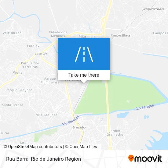 Rua Barra map