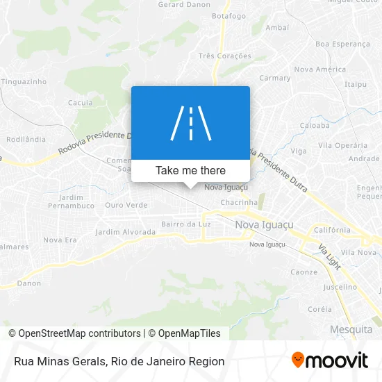 Rua Minas Gerals map