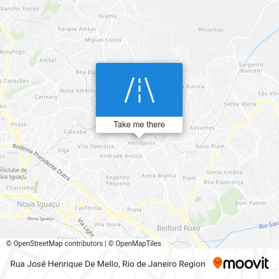 Rua José Henrique De Mello map