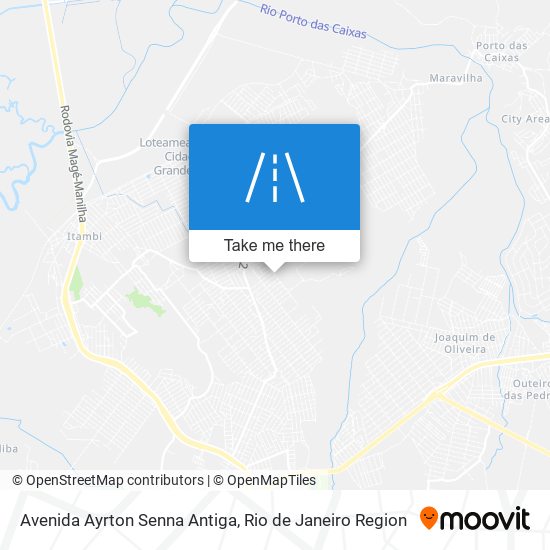 Mapa Avenida Ayrton Senna Antiga
