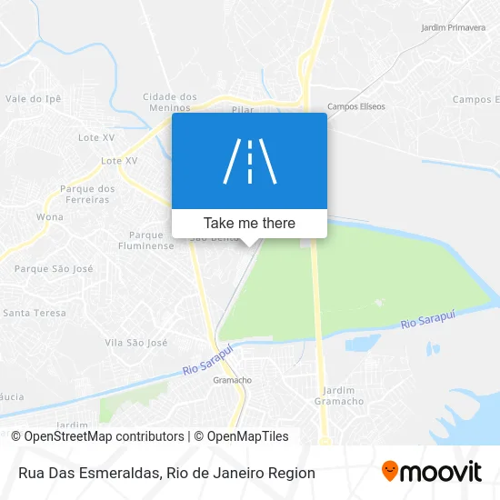 Rua Das Esmeraldas map