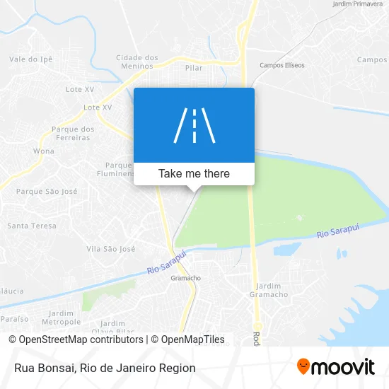 Rua Bonsai map
