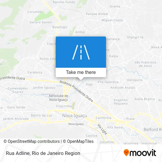 Rua Adline map