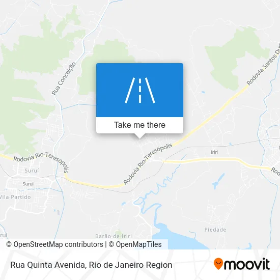 Rua Quinta Avenida map
