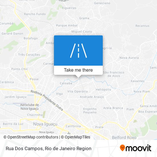 Mapa Rua Dos Campos