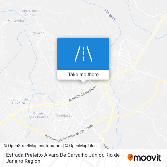 Estrada Prefeito Álvaro De Carvalho Júnior map