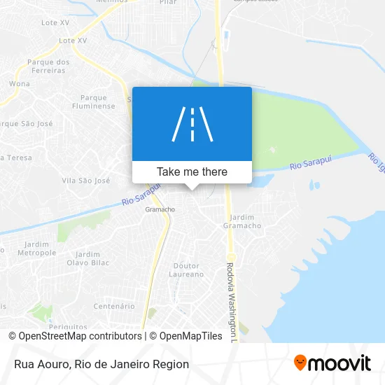 Rua Aouro map