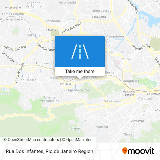 Rua Dos Infantes map