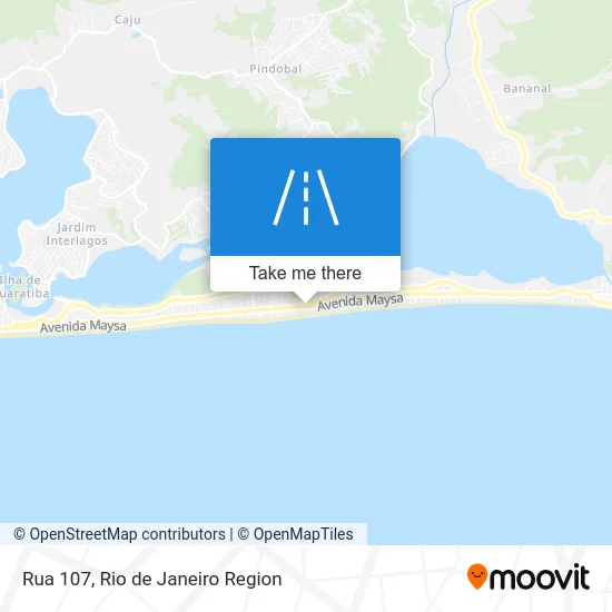 Rua 107 map