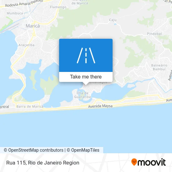 Rua 115 map