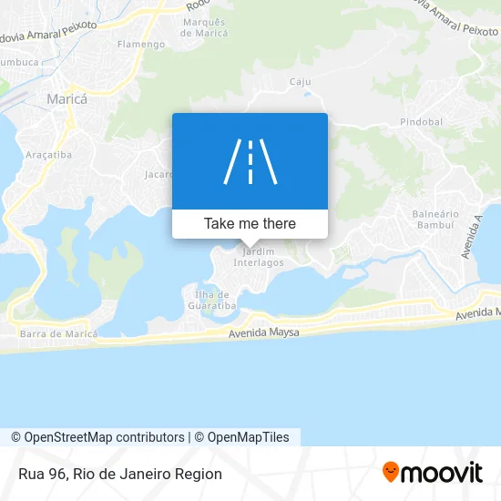 Rua 96 map