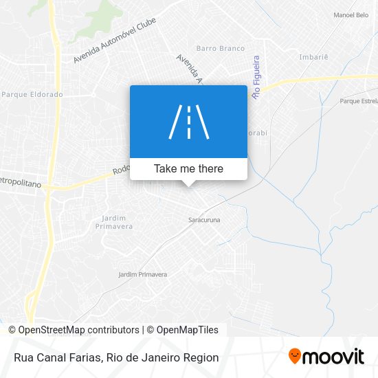Rua Canal Farias map
