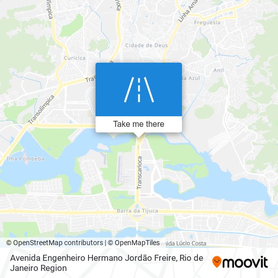 Mapa Avenida Engenheiro Hermano Jordão Freire
