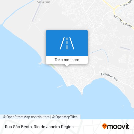 Rua São Bento map