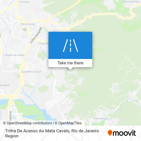 Trilha De Acesso Ao Mata Cavalo map