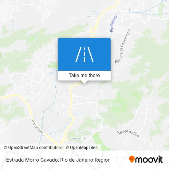 Estrada Morro Cavado map