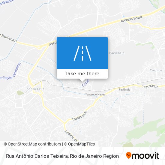 Rua Antônio Carlos Teixeira map