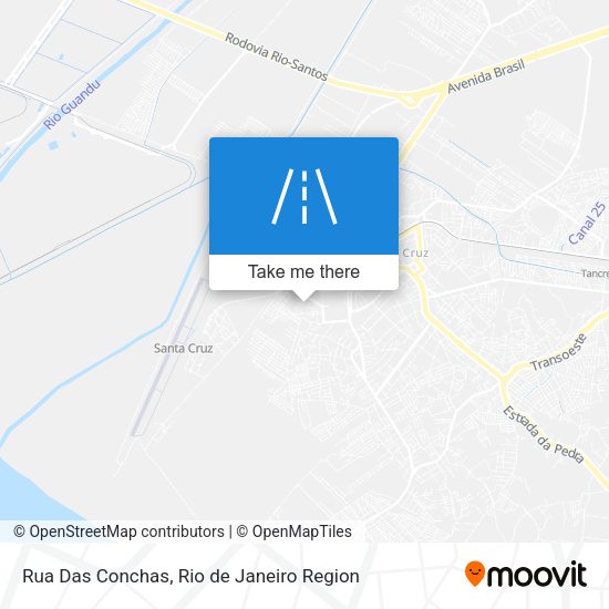 Rua Das Conchas map
