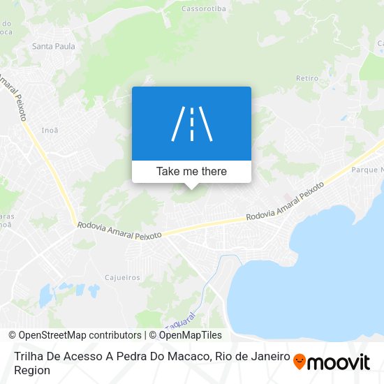 Trilha De Acesso A Pedra Do Macaco map