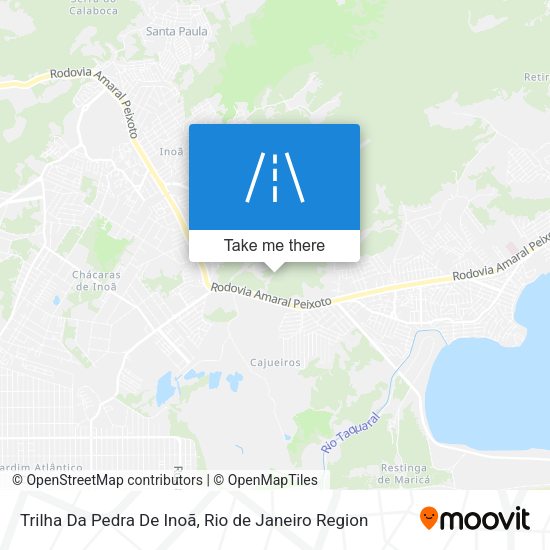 Trilha Da Pedra De Inoã map