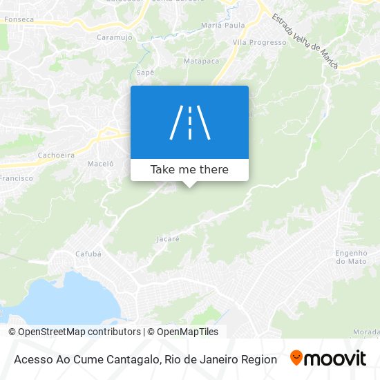 Acesso Ao Cume Cantagalo map