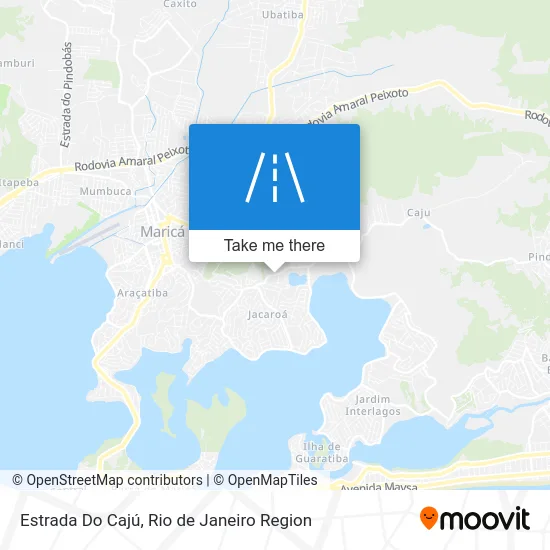 Estrada Do Cajú map