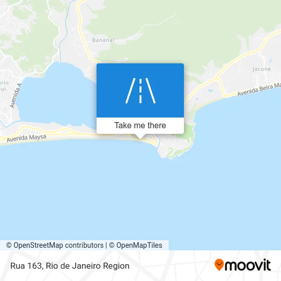 Rua 163 map