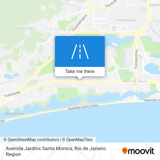Avenida Jardins Santa Monica map