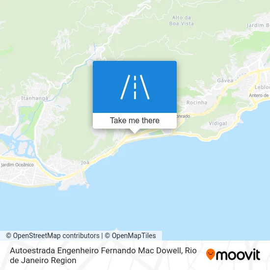 Autoestrada Engenheiro Fernando Mac Dowell map