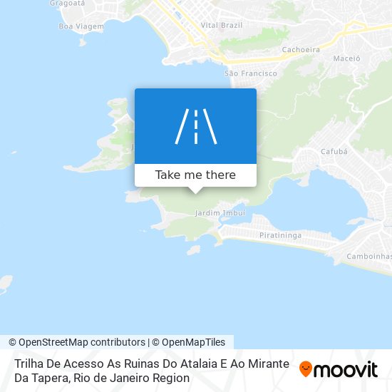 Trilha De Acesso As Ruinas Do Atalaia E Ao Mirante Da Tapera map