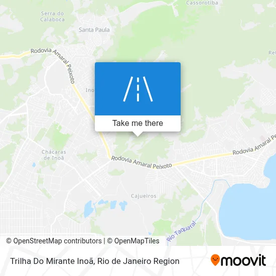 Trilha Do Mirante Inoã map