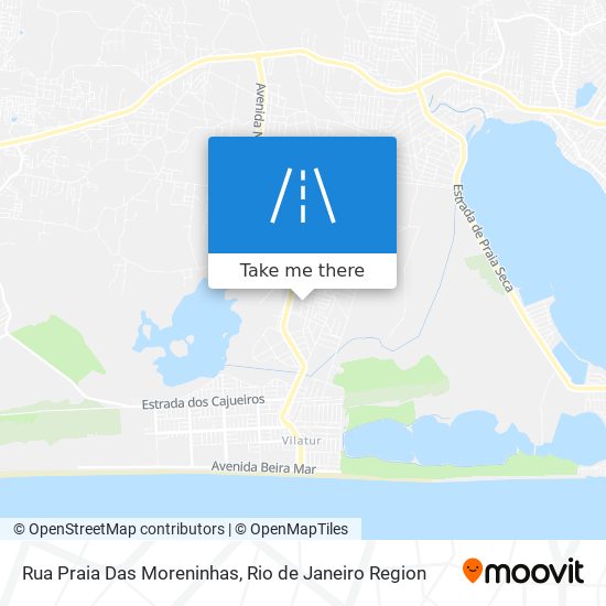 Mapa Rua Praia Das Moreninhas