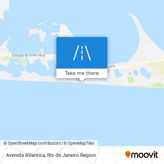 Mapa Avenida Atlantica