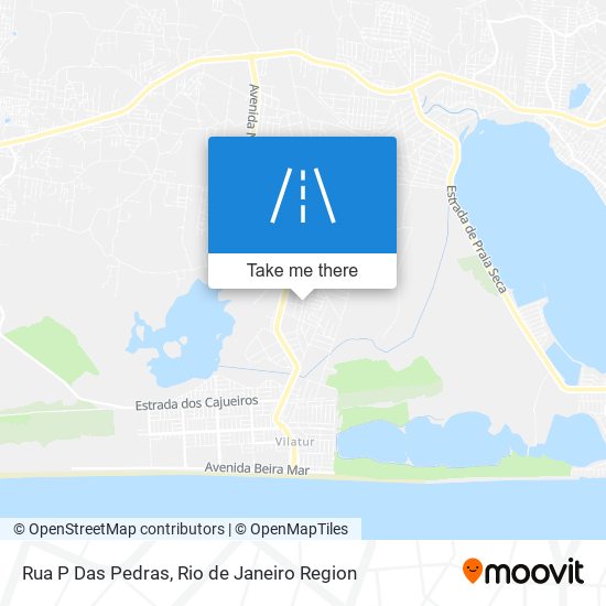 Rua P Das Pedras map