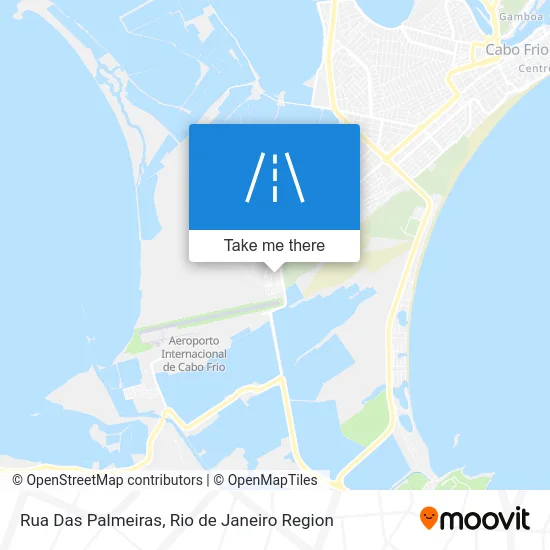 Rua Das Palmeiras map