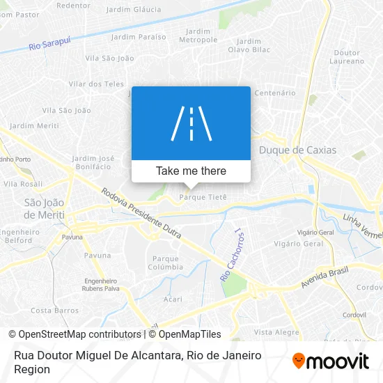 Rua Doutor Miguel De Alcantara map