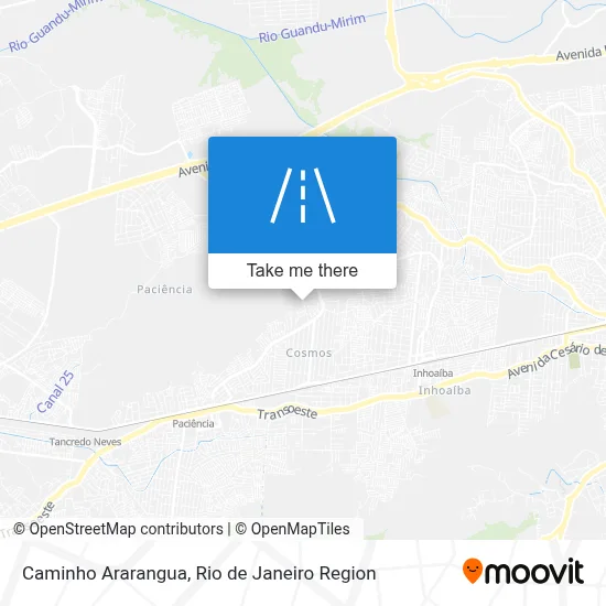 Caminho Ararangua map