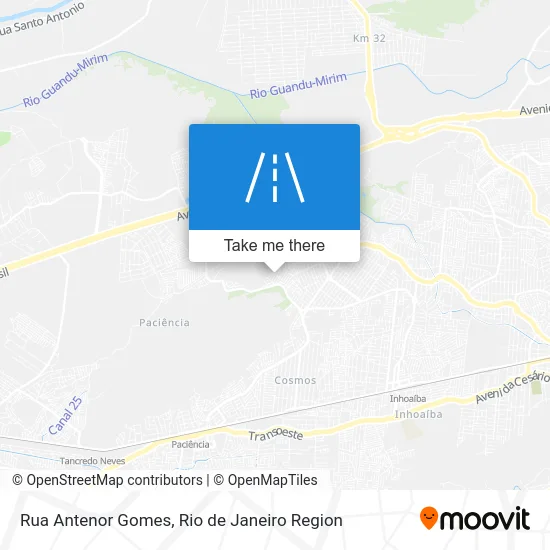 Rua Antenor Gomes map