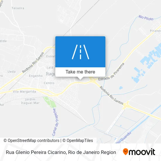 Rua Glenio Pereira Cicarino map