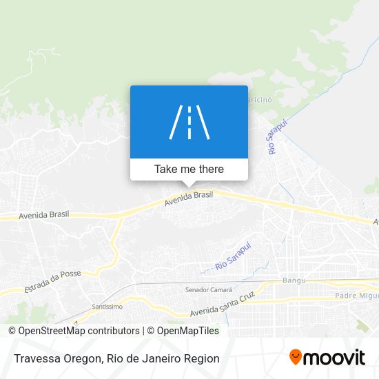 Travessa Oregon map