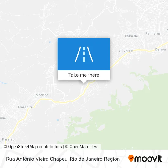 Rua Antônio Vieira Chapeu map