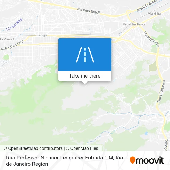 Rua Professor Nicanor Lengruber Entrada 104 map
