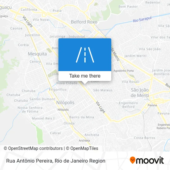 Rua Antônio Pereira map