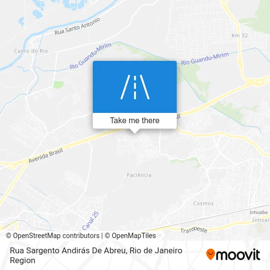 Rua Sargento Andirás De Abreu map
