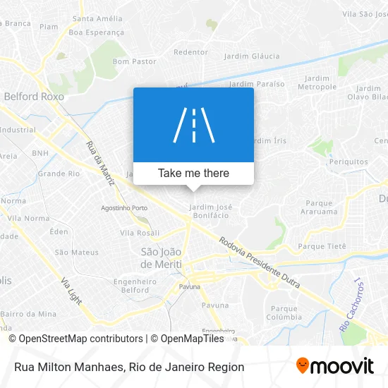 Rua Milton Manhaes map
