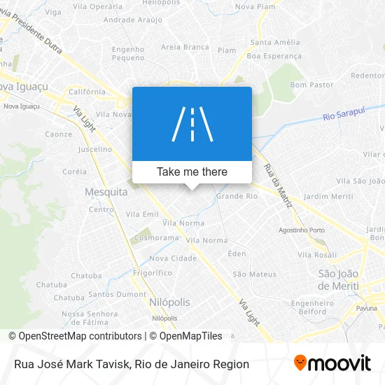 Rua José Mark Tavisk map